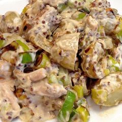 A picture of Creamed Chicken, Leeks and Potato.