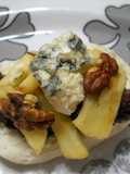 Sandwichitos (mini figasitas) de morcilla y manzana