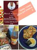 Healthy bread pizza with guava fruit in pan