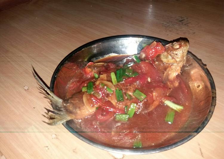 Ikan asam manis bumbu sederhana < 10rb