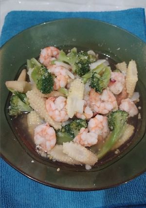 Foto resep Cah Brokoli Putren Udang