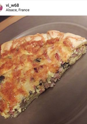 Une photo de Quiche lardons et champignons