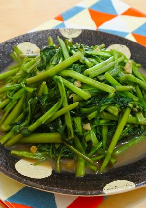 蝦醬空心菜 的食譜成品照片