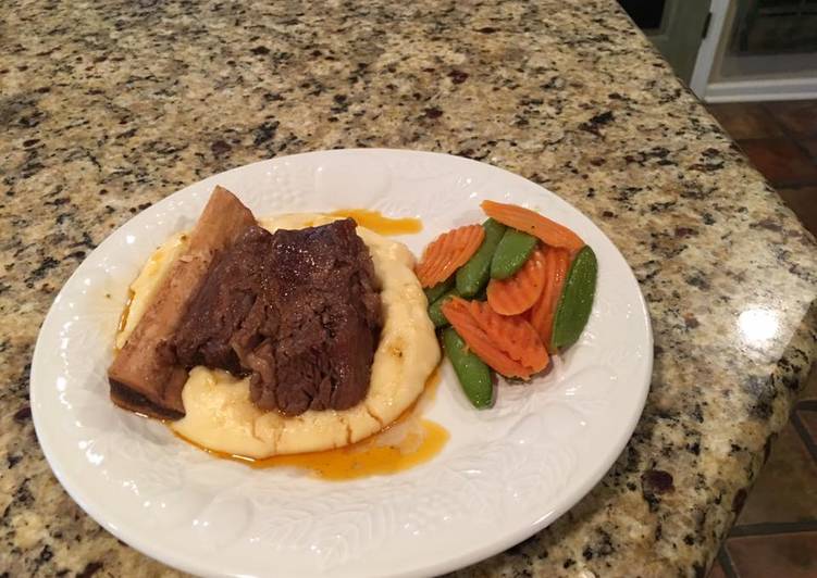 Simple Way to Prepare Homemade Beef Short Rib with Corn Whipped Potatoes