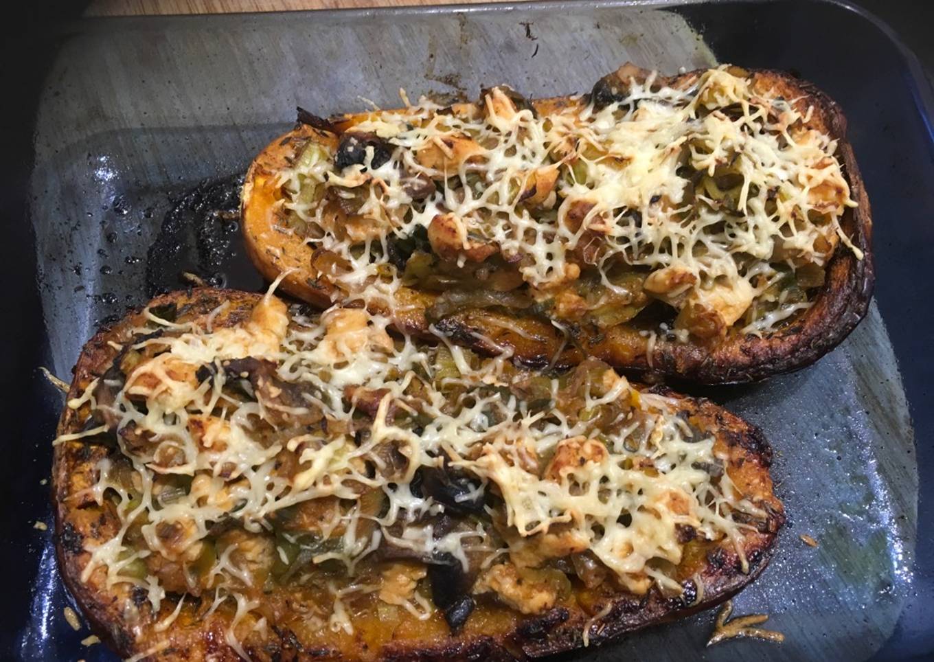 Butternut Surprise (poireau-poulet-champignons) - LRQDO