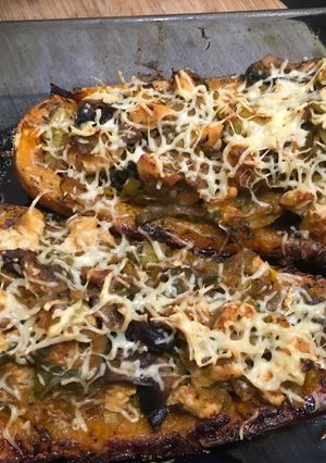 Une photo de Butternut Surprise (poireau-poulet-champignons) - LRQDO