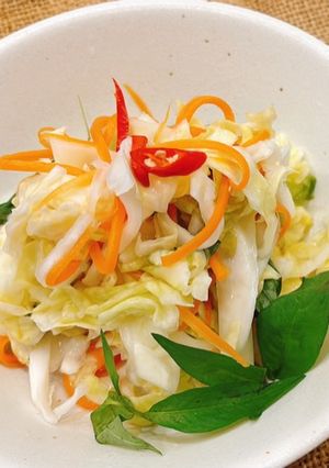 Hình của món Dưa cải bắp muối chua.