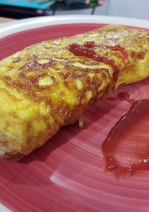 Una foto de Omurice