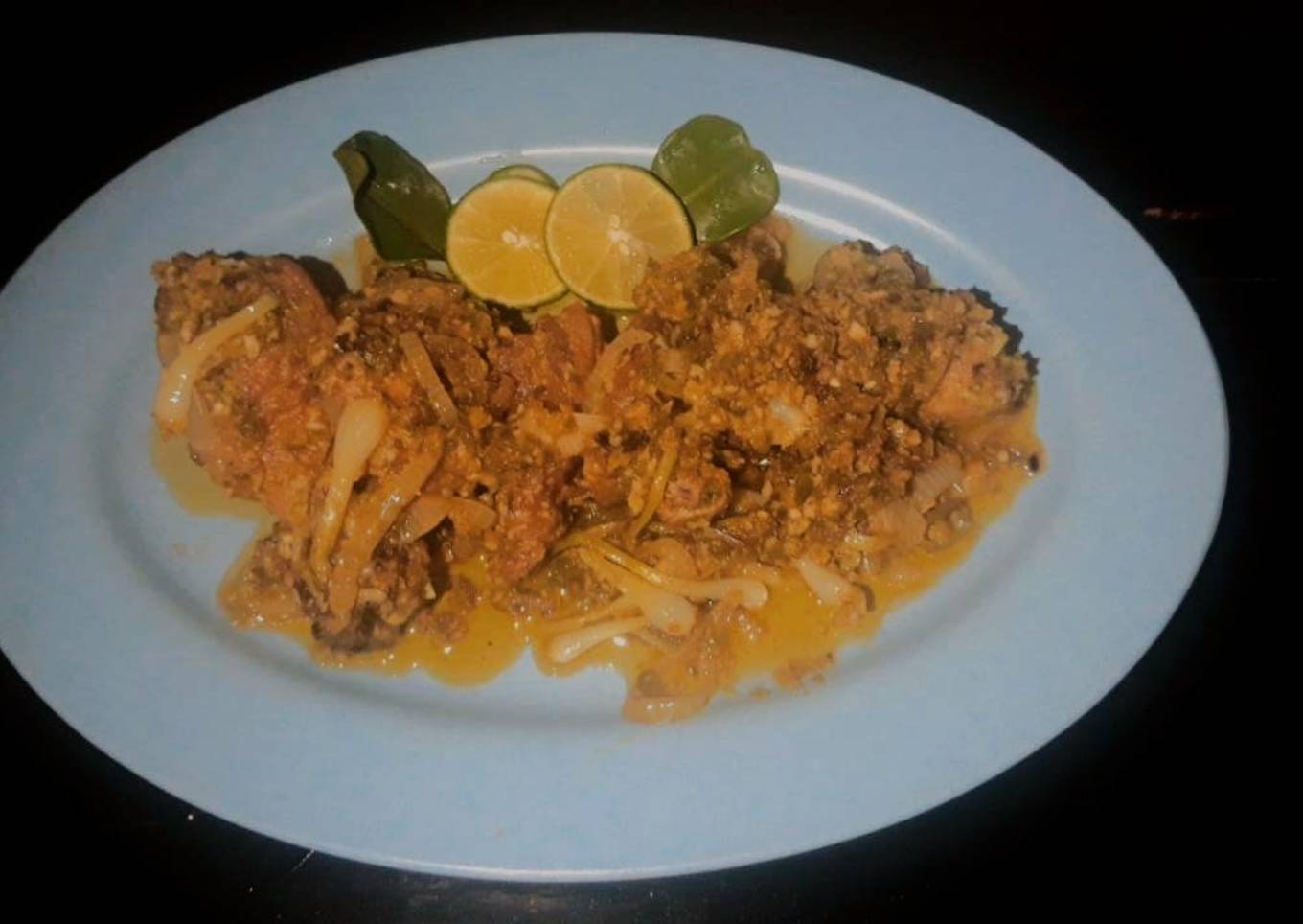 Ayam goreng lokio cabe ijo