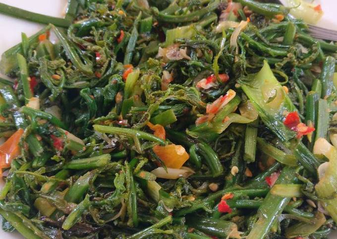 Resep Tumis Sayur Daun Pakis Oleh Mommy Indah Cookpad