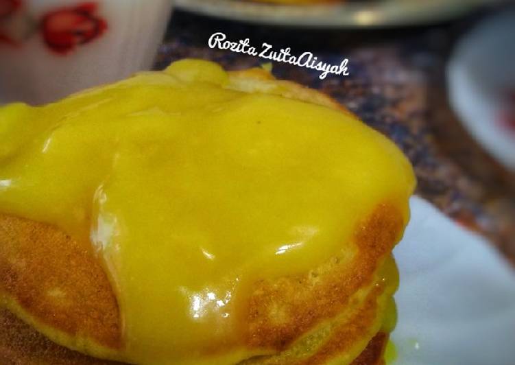 Resepi Pancake labu kuning yang Yummy