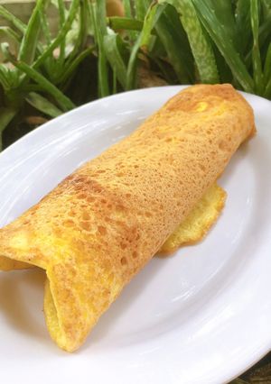 Hình của món Trứng Bông Ốp Lết.