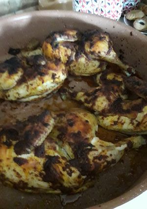 صورة لوصفة خلطة لتحمير الدجاج المشوي