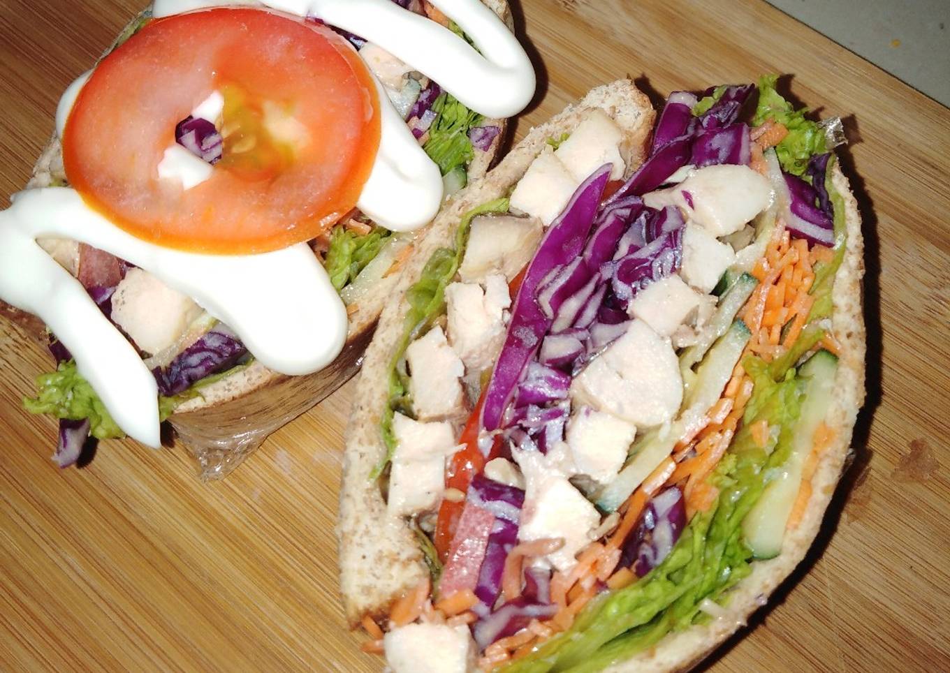 Sandwich Ayam Goreng Wanpaku