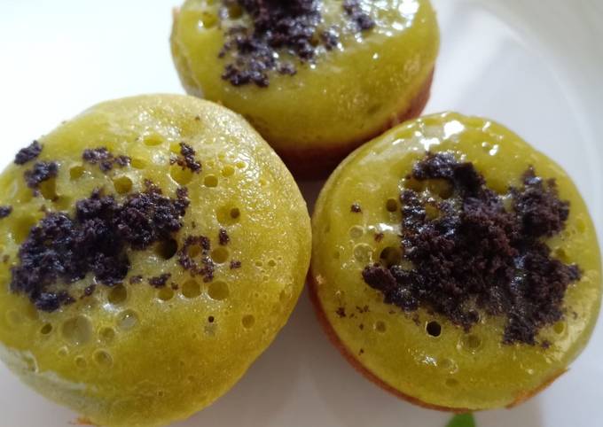 Resep kue cubit green tea