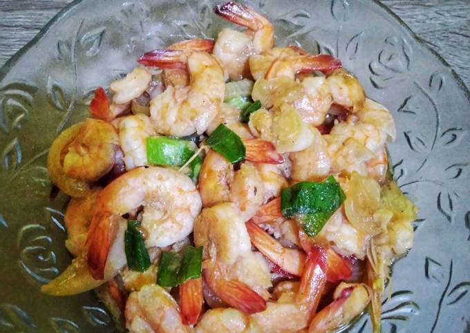 Udang Goreng Mentega Goyang Iman