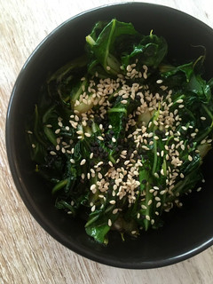 Una foto de Pak Choi (col china)