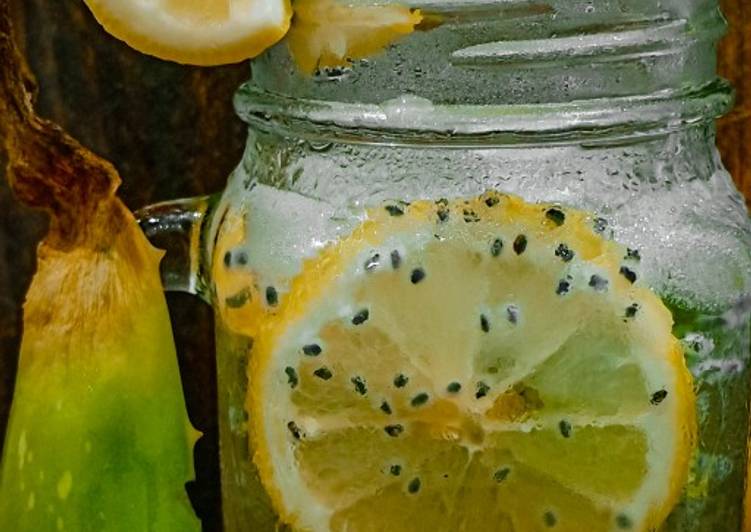Bagaimana Membuat Es Lemonaya (Lemon Lidah Buaya), Menggugah Selera