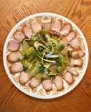 Ba rọi áp chảo xào cải chua