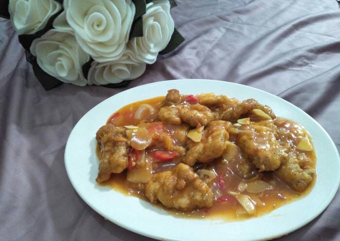Resep Ayam tepung saus asam manis Anti Gagal