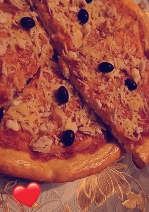 صورة لوصفة بيتزا ولا أروووع