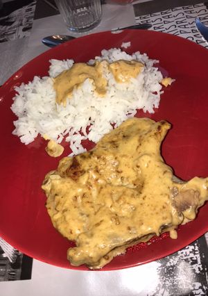 Une photo de Côte de porc à la moutarde
