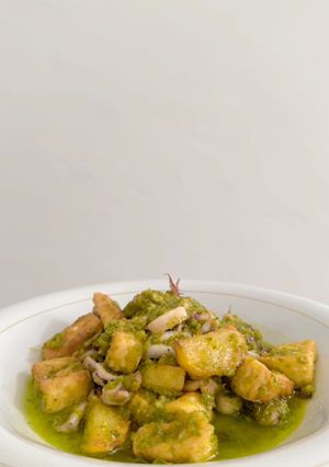 Foto resep Cumi kentang tahu lado hijau