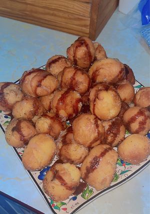 صورة لوصفة كورات دونات بسكر وقرفه