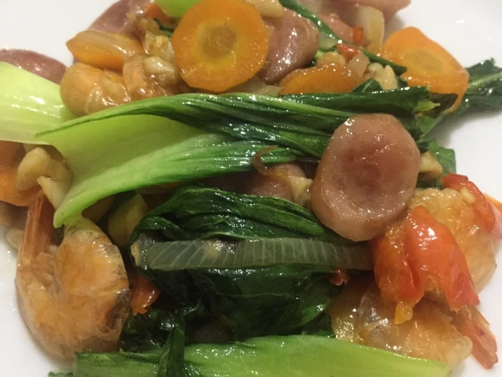 Langkah Gampang Membuat Resep Tumis pokcoy saus tiram yang Enak Banget