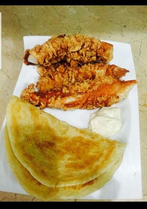 A picture of Fish fillet with garlic sauce 🍴.