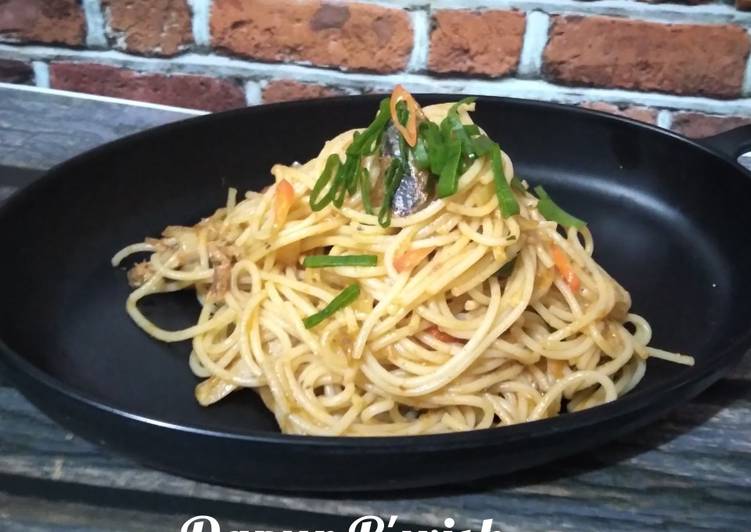 Resep Mudah Sphagetti Sarden Sedap Nikmat