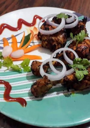A picture of Kalmi kabab.