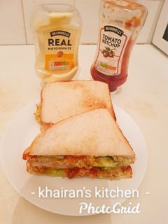 Cabbage toast bread ainihin hoton girkin