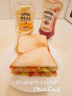 Cabbage toast bread ainihin hoton girkin