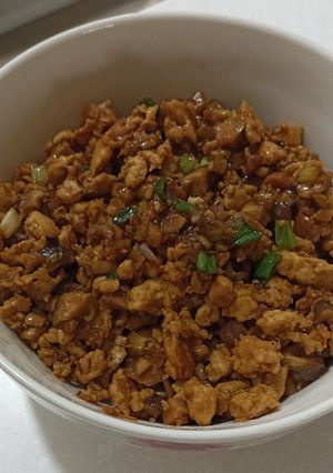 Foto resep Tumis Ayam Jamur Ebi (Isian untuk Bacang)