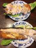 California Farm Deep Fried Trout and Sizzling Rice Soup