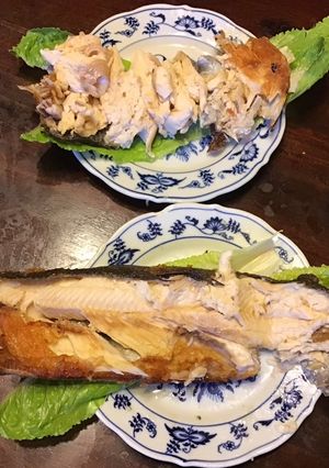 A picture of California Farm Deep Fried Trout and Sizzling Rice Soup.
