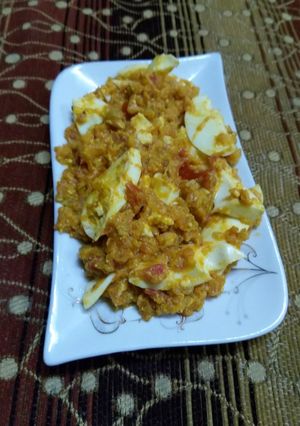 صورة لوصفة حمسة البيض المسلوق