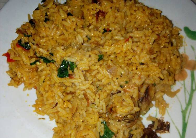 Recipe of Any-night-of-the-week Concoction jollof rice with 5 recipe