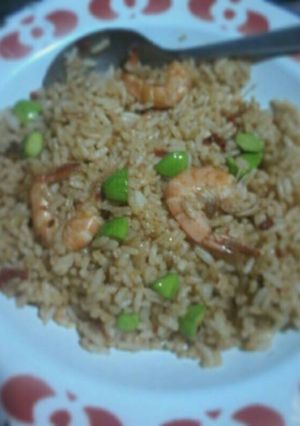 Foto resep Nasgor kobe udang pete pedas