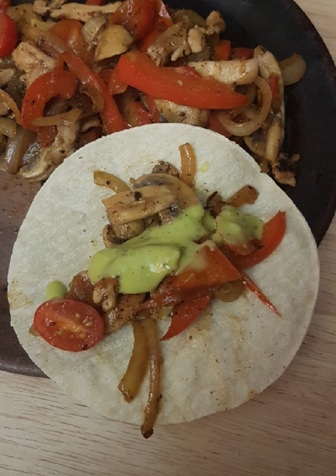 Una foto de Fajitas de pollo