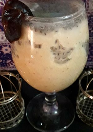 A picture of Date banana vanilla shake.