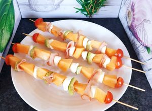 Une photo de Brochettes de melon 🍈