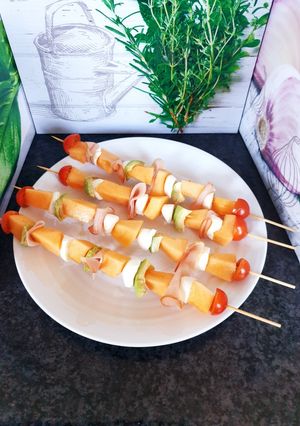 Une photo de Brochettes de melon 🍈