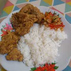 A picture of Chicken Crispy Sambal Matah.