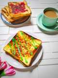 Roti Tawar Bakar Sarikaya Pandan