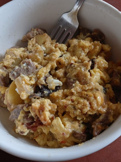 A picture of Steak and Mushroom Breakfast Scramble.