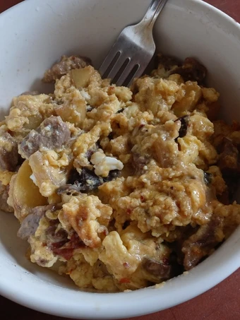 Easy Way Prepare Recipe Steak and Mushroom Breakfast Scramble that is Perfect, Really Delicious}