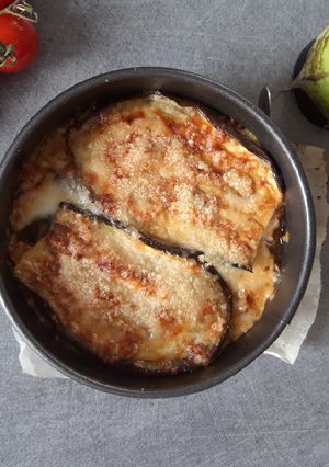Une photo de Aubergine gratiné
