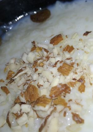 A picture of Badami kheer.